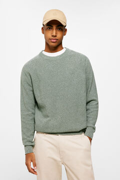 Springfield Dvobojni džemper s teksturom zelena