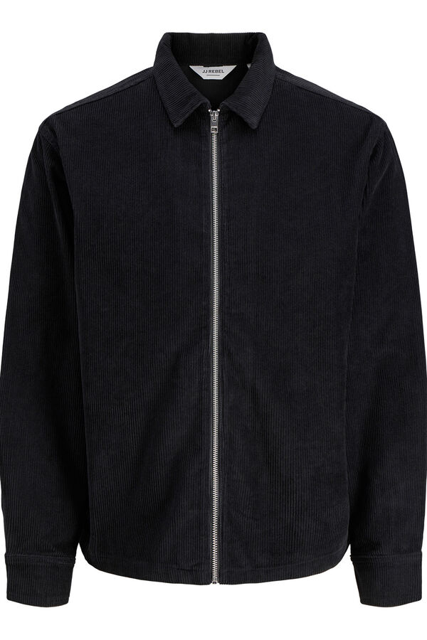 JJ REBEL Regular fit corduroy overshirt black