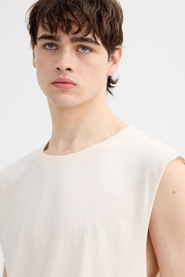 Inside Plain vest top white