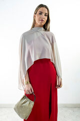 Cul Sac Short high neck cape brown