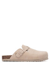 XTI Split leather clog grey