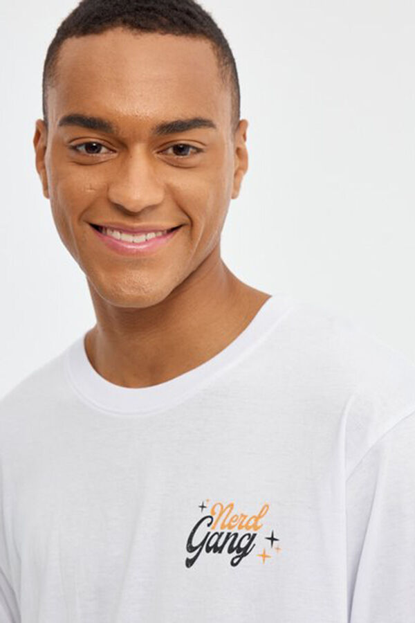 Inside T-shirt estampada com texto branco