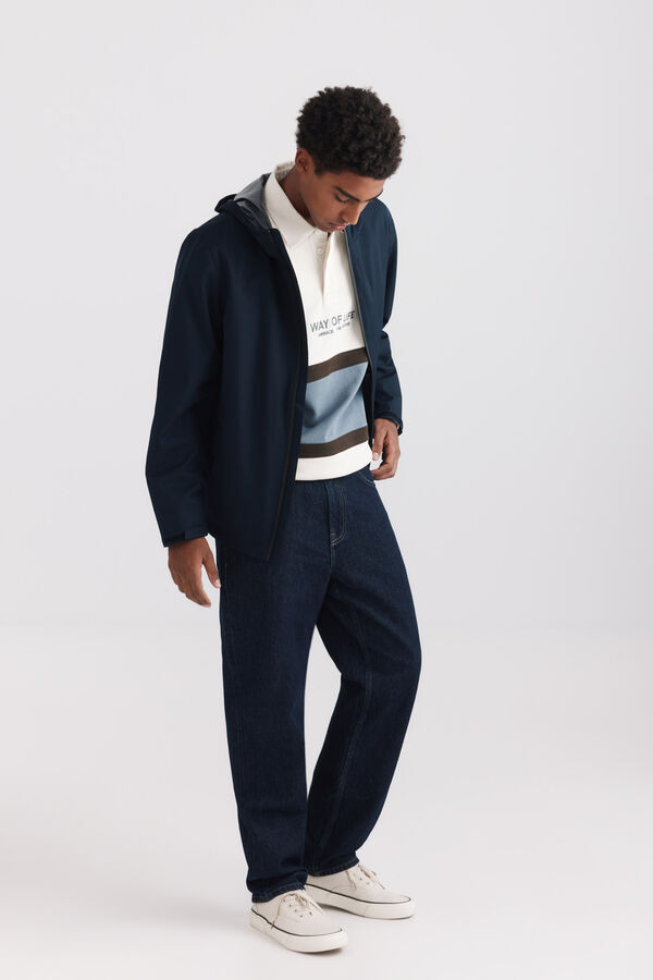 Springfield Short technical parka blue