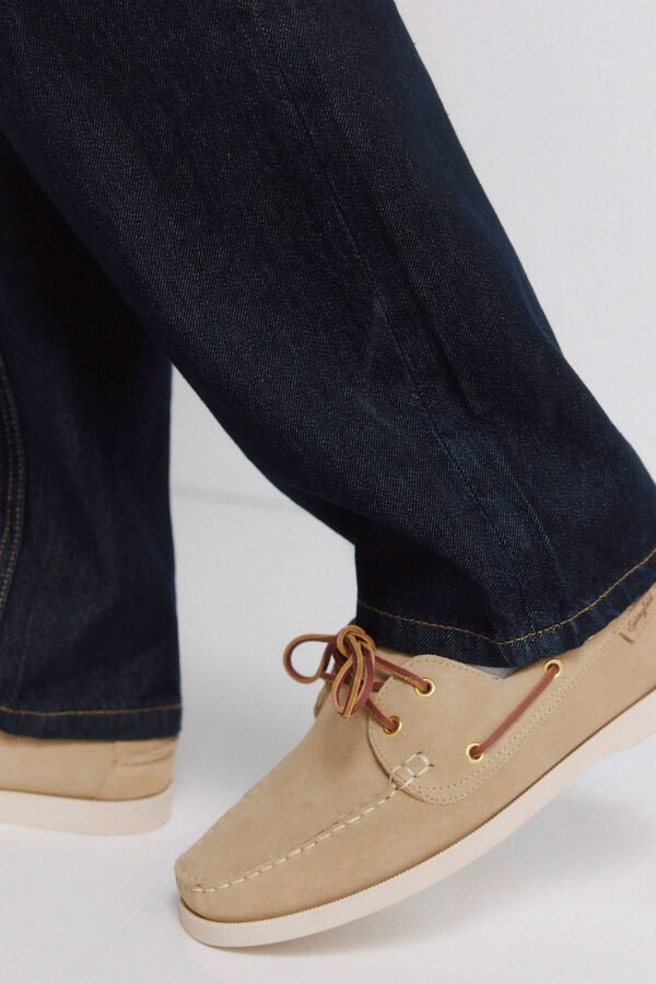 Springfield Zapato na&uacute;tico piel beige