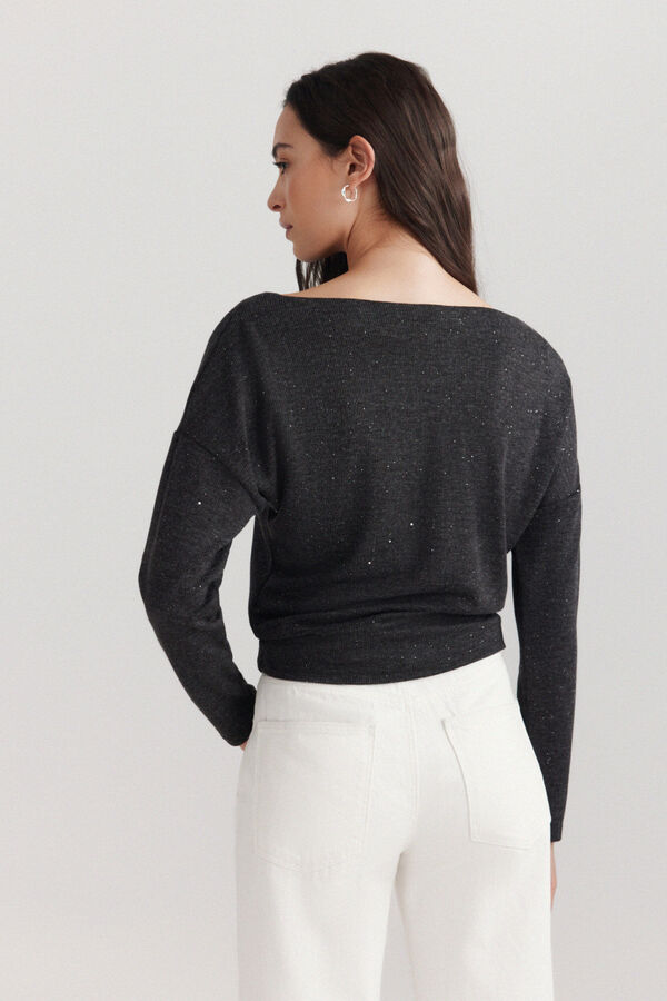 Springfield Shiny long sleeve T-shirt grey