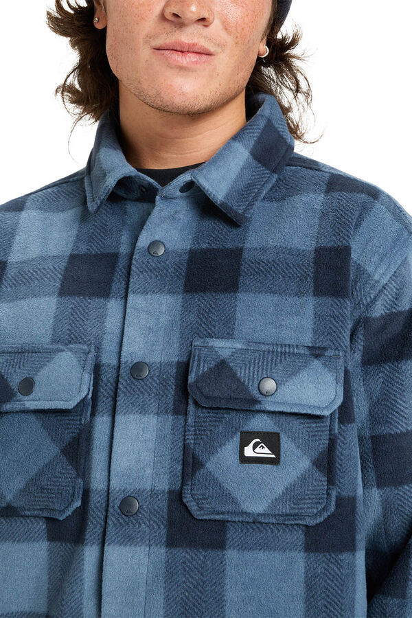 Quiksilver Bering Strait Check - for men long sleeve Plaid Shirt cu imprimeu