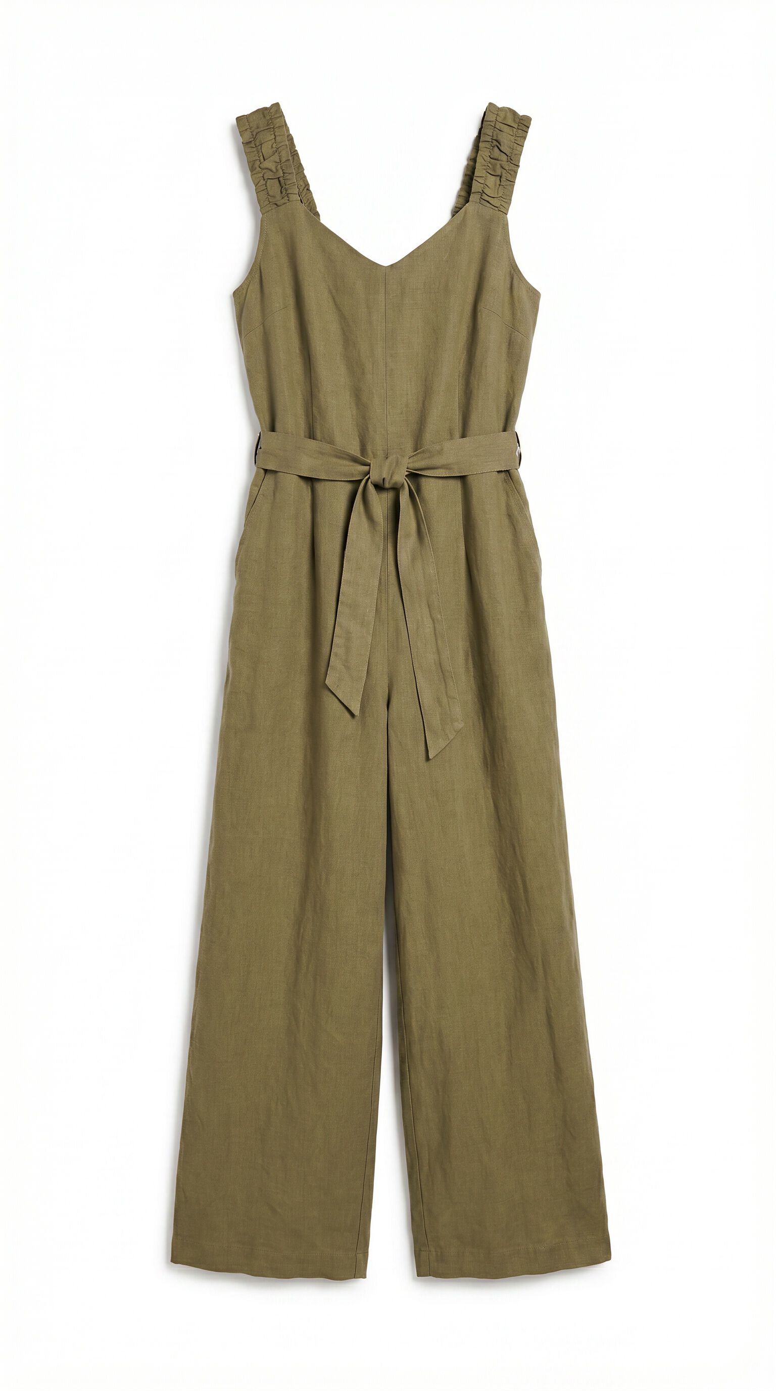 Springfield Linen elasticated strap jumpsuit