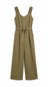 Springfield Linen elasticated strap jumpsuit