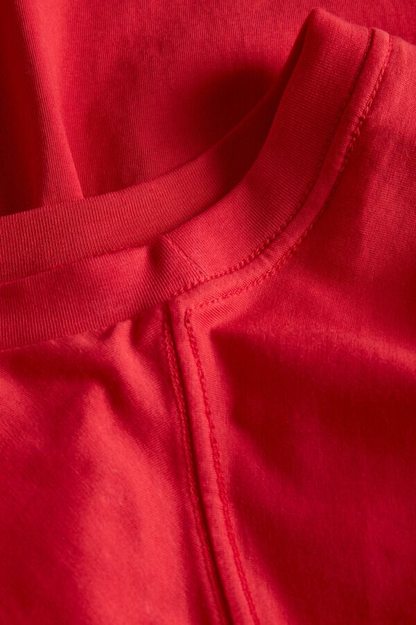Jack & Jones Vestido camiseta largo rojo