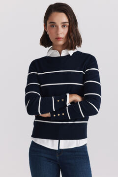 Springfield Basic fine knit buttoned jumper