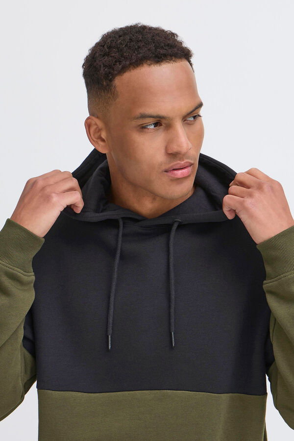 Blend Sudadera bicolor kaki