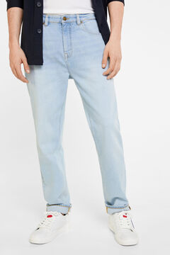 Springfield Jeans comfort slim crop lavado claro kék