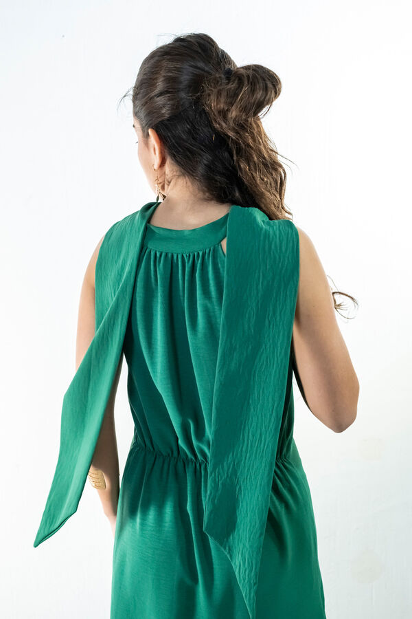 Cul Sac Vestido midi recto verde
