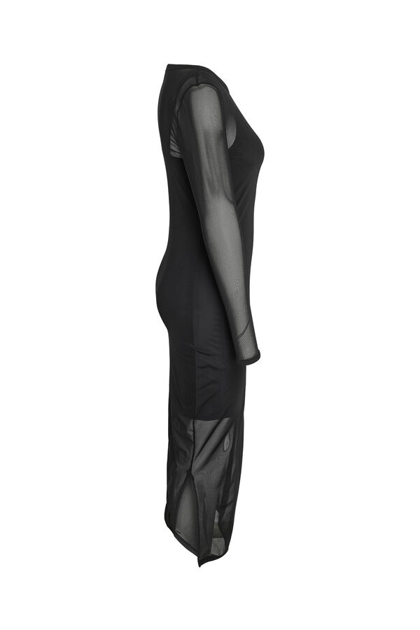 Noisy May Long sleeve midi dress black