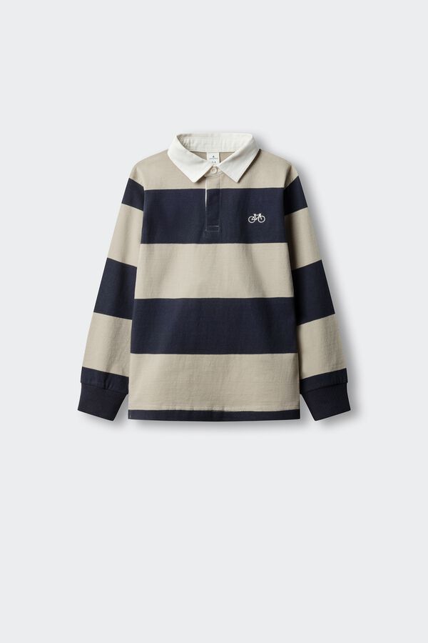 Springfield Kids Sudadera rugby rayas ni&ntilde;o coral