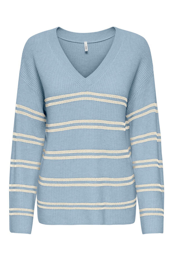 Only Jersey de rayas azul