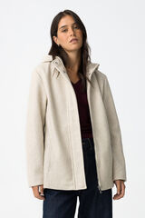 Tiffosi Short coat with hood grey