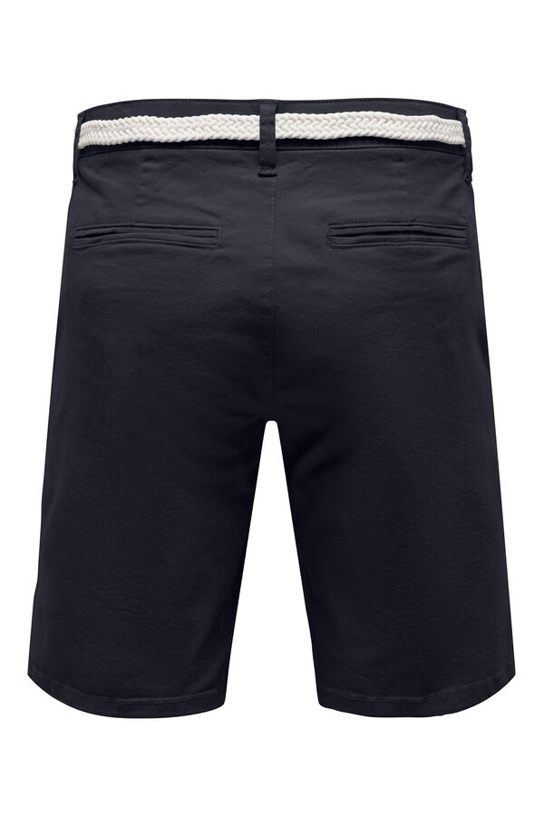 Springfield Bermuda shorts with belt mornarskoplava