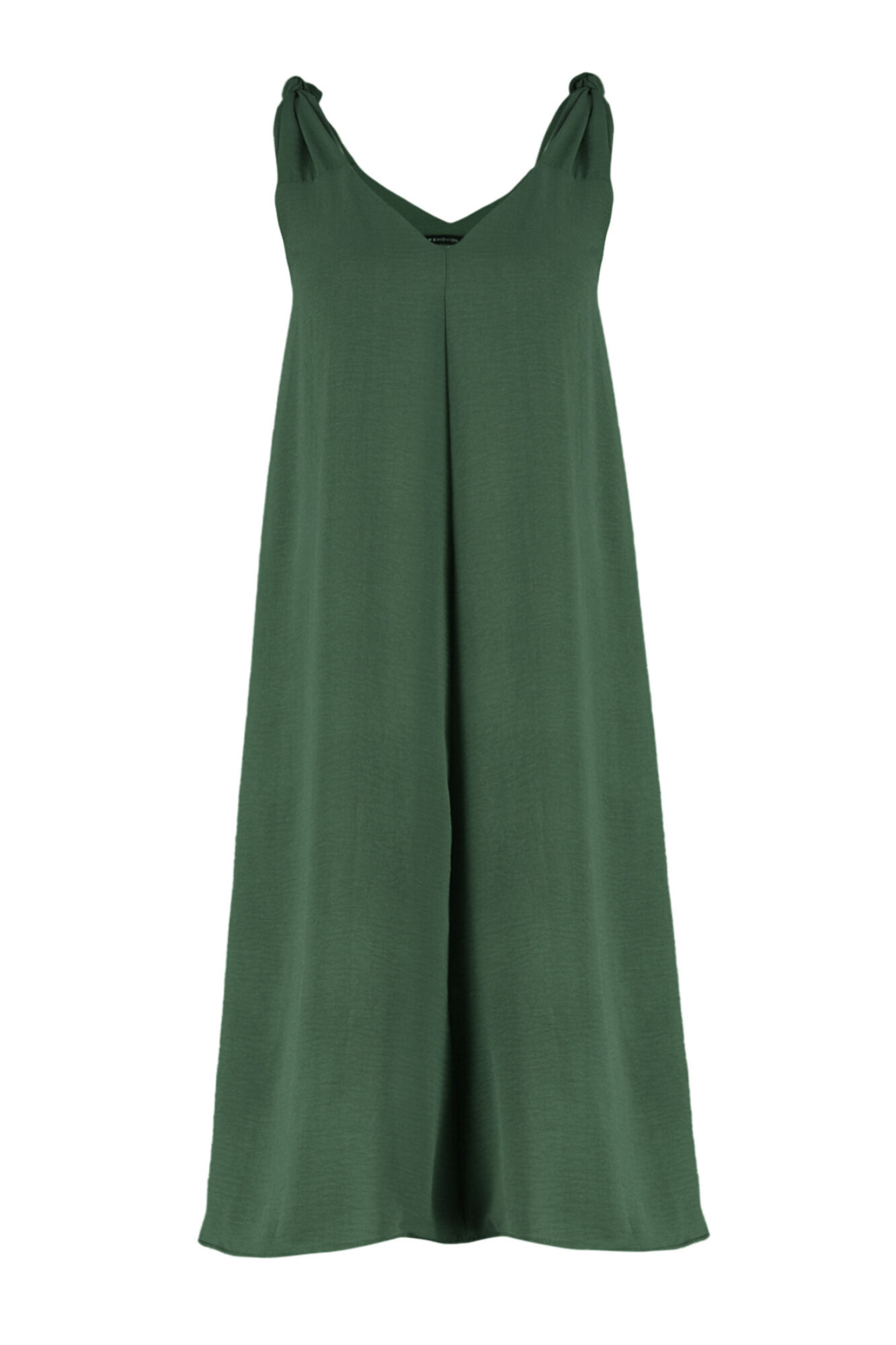 Trendyol Vestido midi escote en pico
