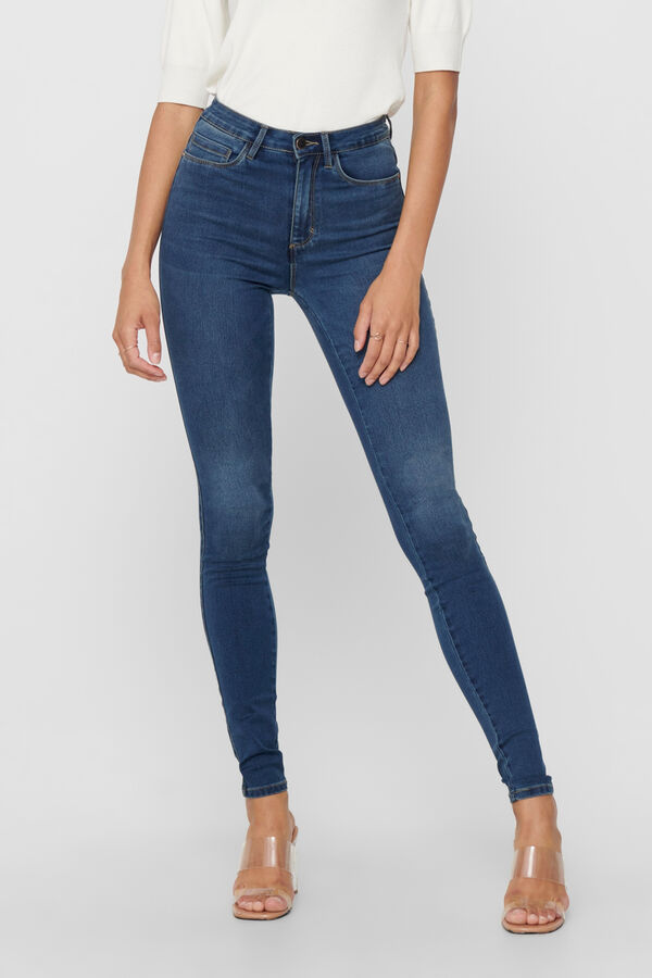 Springfield Jeans skinny de cintura corte azulado