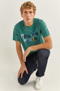 Springfield T-shirt logo verde