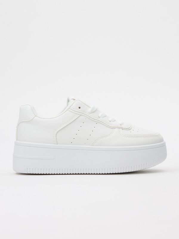 Inside T&eacute;nis informais plataforma  branco