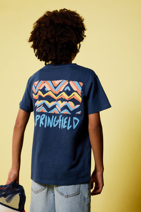 Springfield Boy's ethnic print T-shirt print
