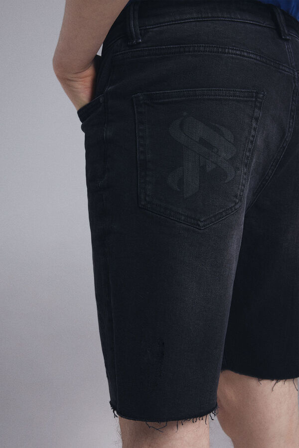 Springfield Jeans-Bermudas Skinny Schwarz Pedri x Springfield grau