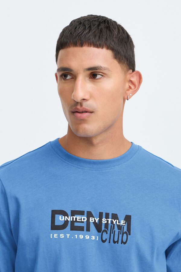 Blend Cotton long sleeve T-shirt turquoise