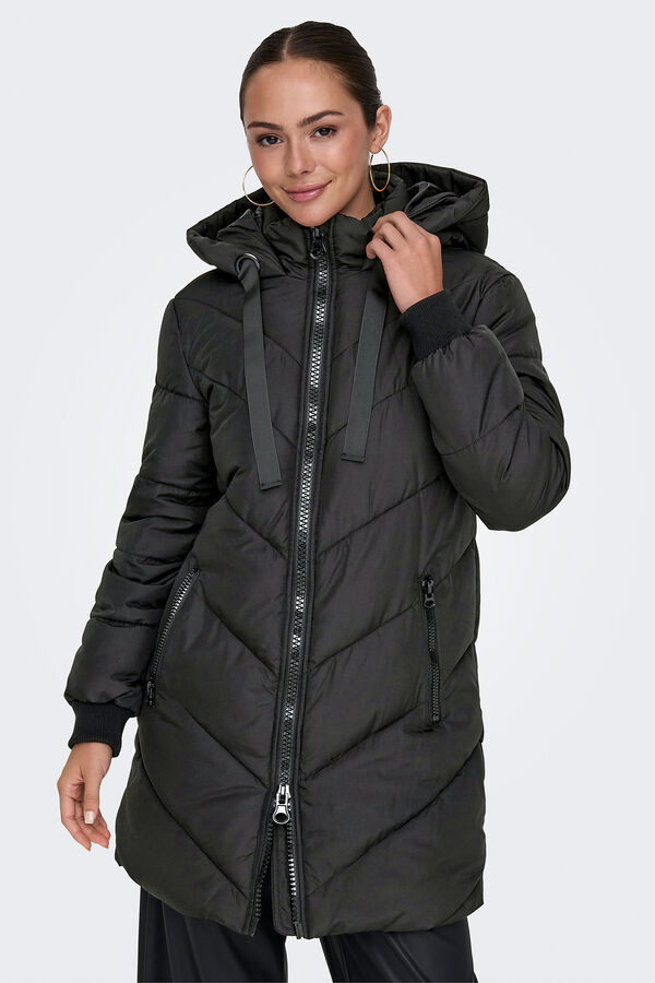 JDY Puffer coat black