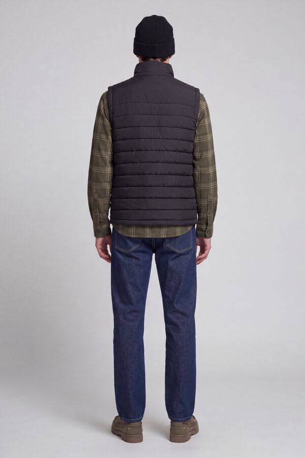 JJ REBEL High neck puffer gilet black
