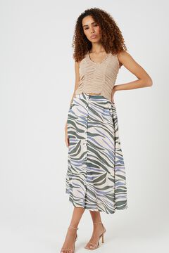 Brave Soul Falda larga estampada