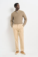 Springfield Slim fit comfort colour chinos camel