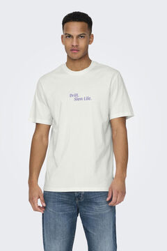 Springfield Camiseta manga corta estampado fondo blanco