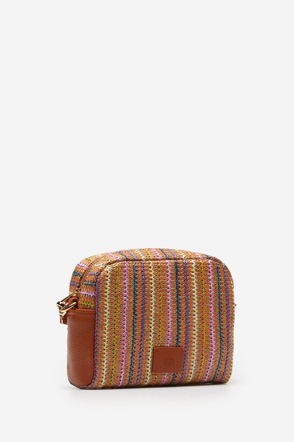 Springfield Multicoloured raffia bag brown