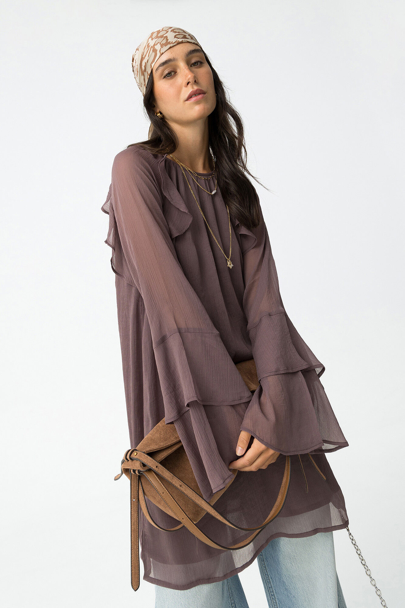 Tiffosi Vestido corto de gasa