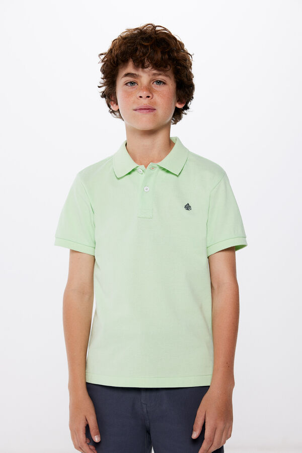 Springfield Boys fluorescent polo shirt zelena