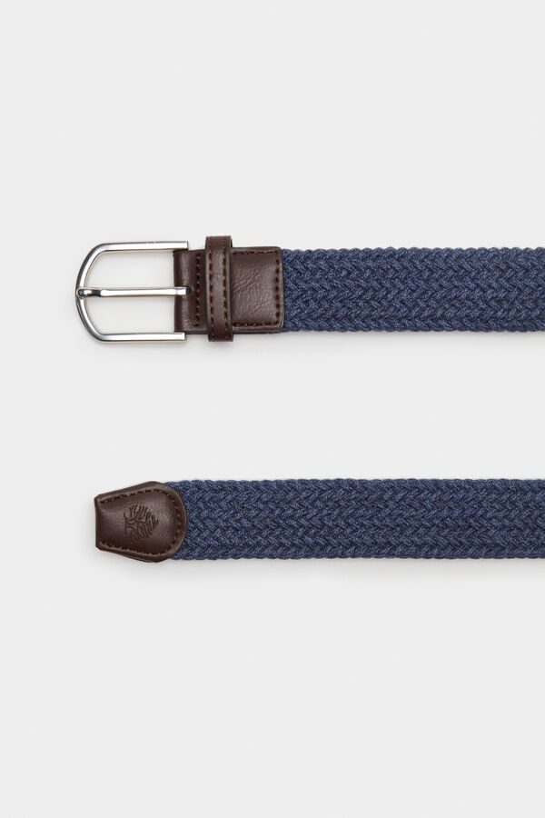 Springfield Mottled woven belt bluish