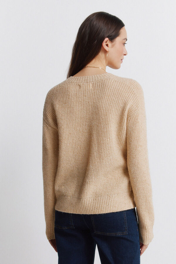 Springfield Sequined jumper brown