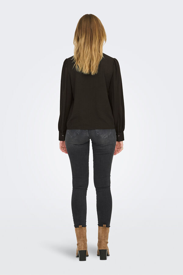 JDY Flowy long sleeve shirt Braon