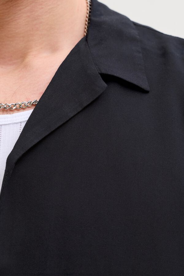 Jack & Jones Camisa relaxed fit viscosa negro