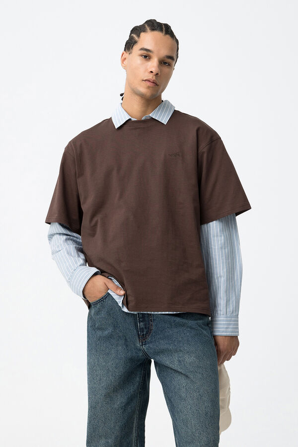 Tiffosi Young Camiseta Relaxed Con Logo TYCW nude