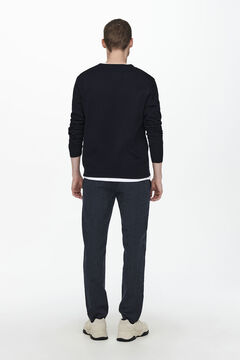 Only & Sons Su&eacute;ter masculino com gola redonda e regular fit. 