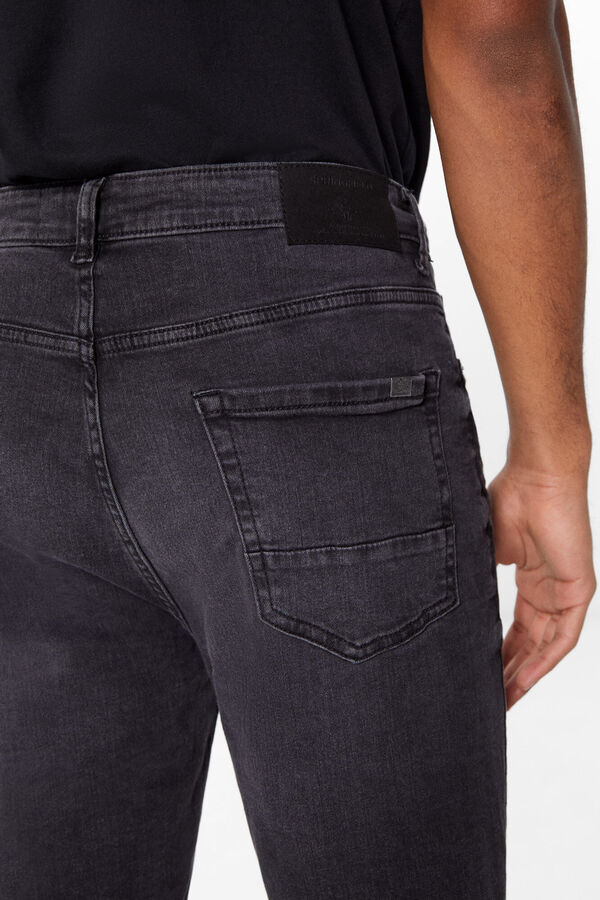 Springfield Black wash slim fit jeans grey mix