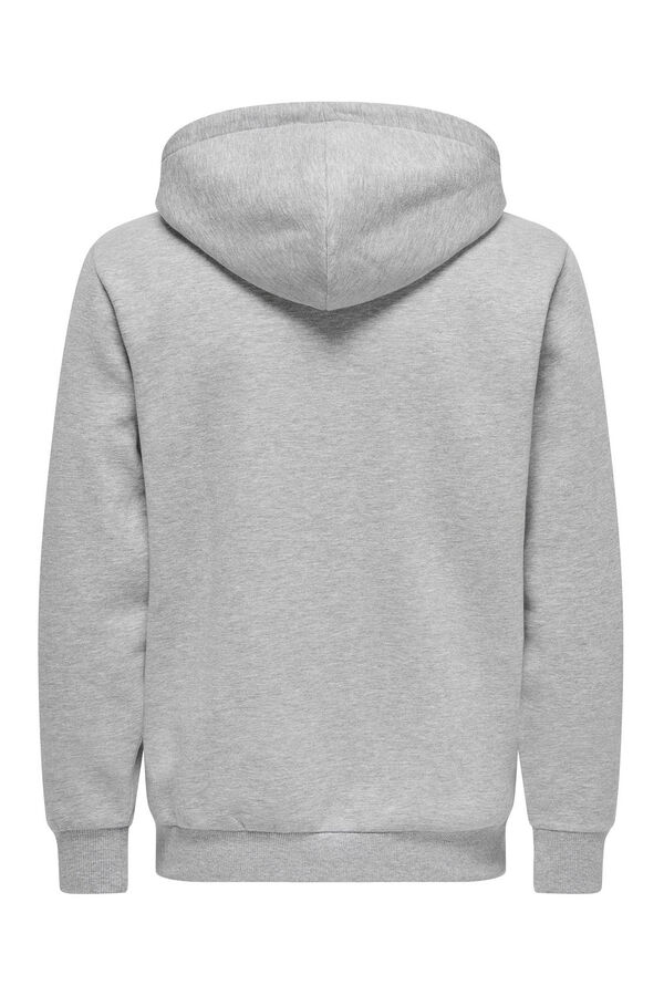 Only & Sons Sudadera con cremallera gris