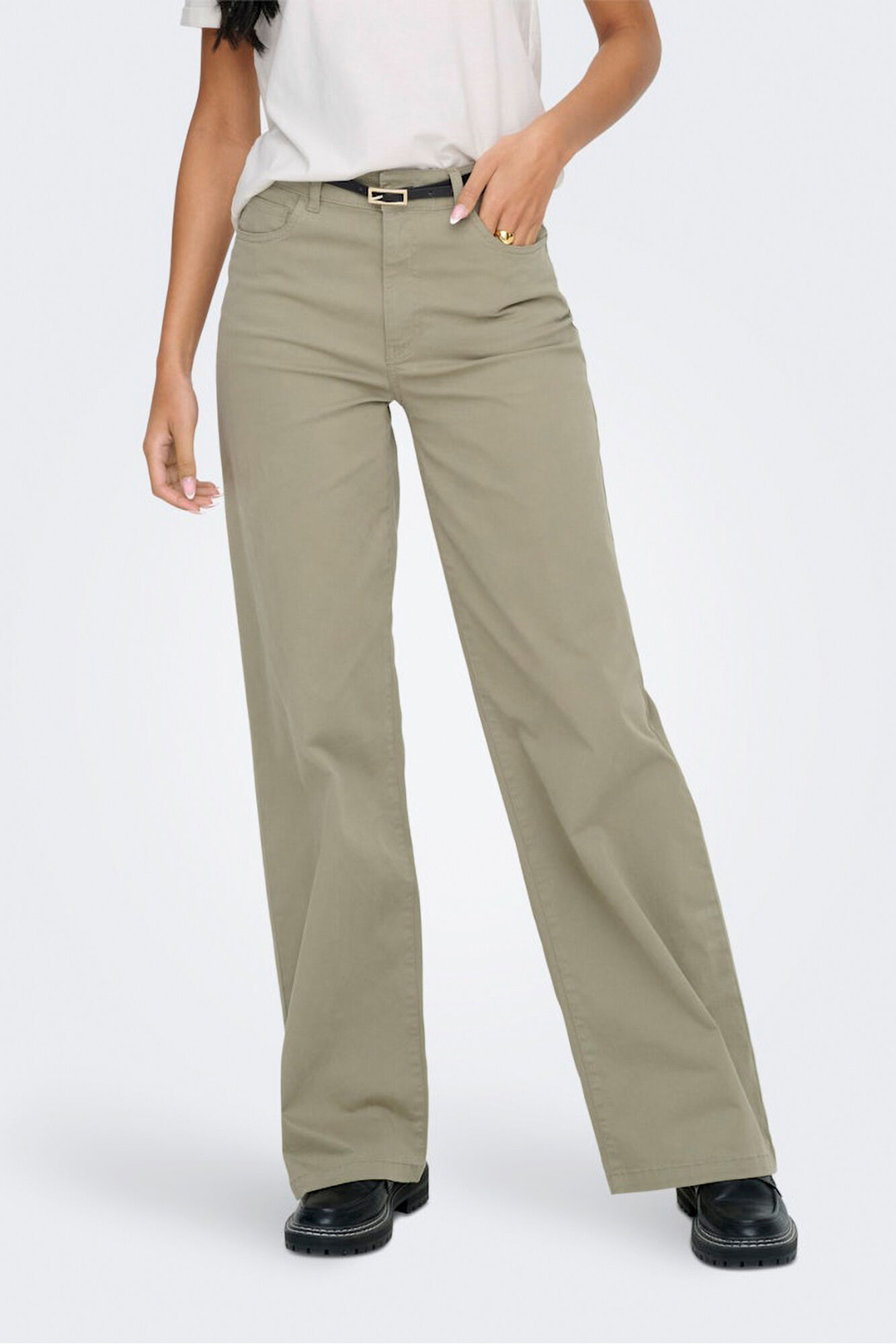 Only Pantal&oacute;n wide con cintur&oacute;n