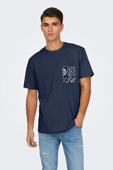 Only & Sons Short sleeve T-shirt bleu