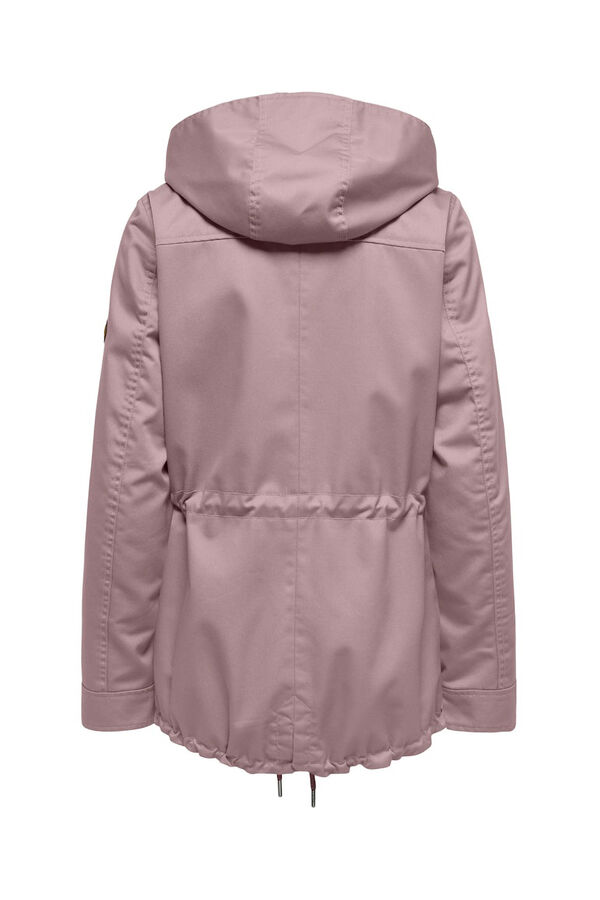 Only Parka with hood pink