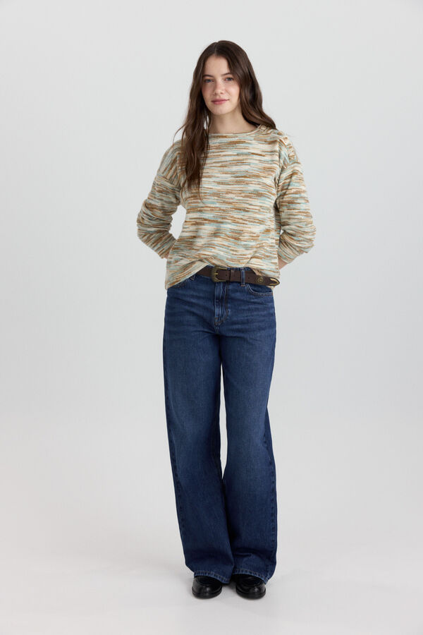 Springfield Jumper shoulder buttons brown