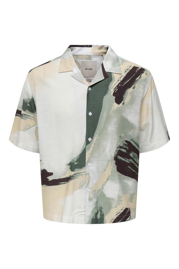 Only & Sons Camisa manga corta blanco